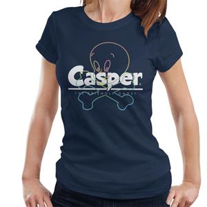 Casper The Friendly Ghost Crossbones Women's T-Shirt