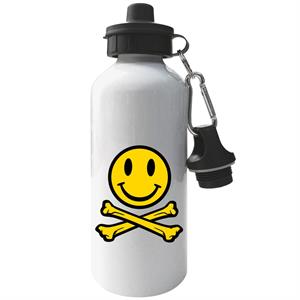 Fatboy Slim Smiley And Crossbones Aluminium Sports Water Bottle