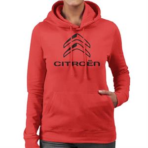 Citroen 2016 Black Logo Women's Hooded Sweatshirt