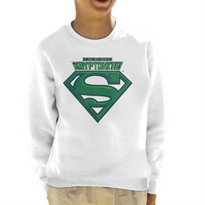 Superman I Am My Dads Kryptonite Fathers Day Kid's Sweatshirt