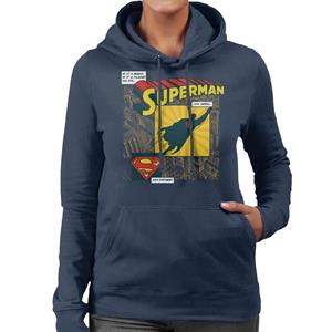 Superman Fathers Day My Hero My Father Women's Hooded Sweatshirt