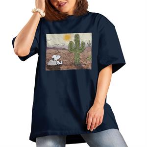 All+Every Peanuts Snoopy Cactus In The Desert Women's Boyfriend Fit T-Shirt