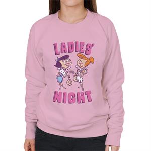 The Flintstones Betty And Wilma Ladies Night Women's Sweatshirt