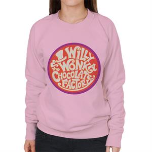 Willy Wonka and The Chocolate Factory Classic Logo Women's Sweatshirt