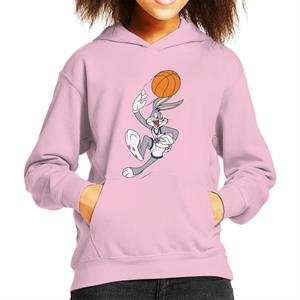 Space Jam Bugs Bunny Basketball Kid's Hooded Sweatshirt