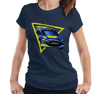 Motorsport Images Peugeot 206 WRC Blue Women's T-Shirt