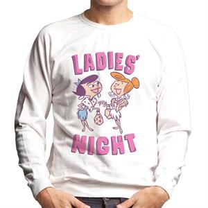 The Flintstones Betty And Wilma Ladies Night Men's Sweatshirt