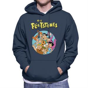 The Flintstones Characters Together Men's Hooded Sweatshirt