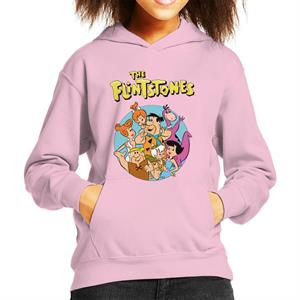 The Flintstones Characters Together Kid's Hooded Sweatshirt