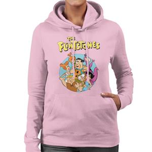 The Flintstones Characters Together Women's Hooded Sweatshirt