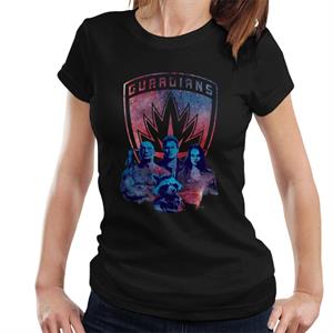 Marvel Guardians Of The Galaxy Vol 2 Shield And Galaxy Women's T-Shirt