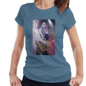 Prince Nude Tour 1991 Performing With Guitar Women's T-Shirt