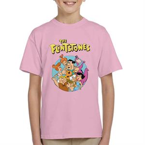 The Flintstones Characters Together Kid's T-Shirt