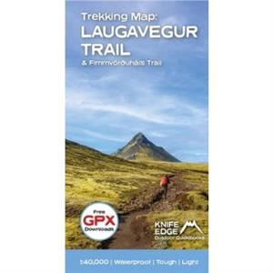 Trekking Map Icelands Laugavegur Trail  Fimmvorduhals Trail by Andrew McCluggage