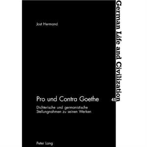 Pro Und Contra Goethe by Jost Hermand