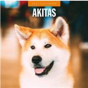 Akitas 2025 Square Wall Calendar by Red Robin