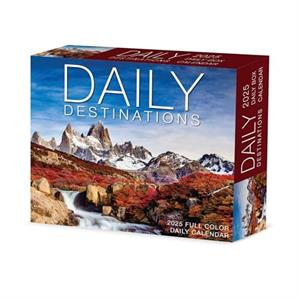 Daily Destinations 2025 6.2 X 5.4 Box Calendar by Willow Creek Press