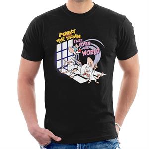 Animaniacs Pinky and The Brain Take Over The World Men's T-Shirt