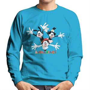 Animaniacs Logo Yakko Wakko And Dot Men's Sweatshirt