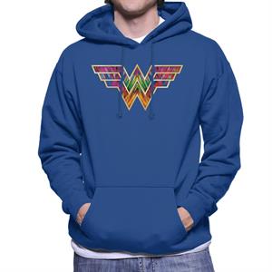 Wonder Woman 1984 WW Colour Logo Men's Hooded Sweatshirt