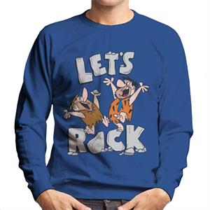 The Flintstones Fred & Barney Lets Rock Men's Sweatshirt