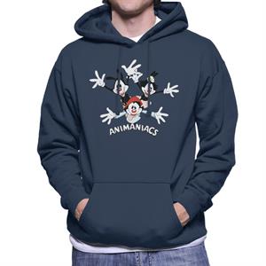 Animaniacs Yakko Wakko And Dot Men's Hooded Sweatshirt