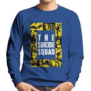 The Suicide Squad Yellow Tile Frame Men's Sweatshirt