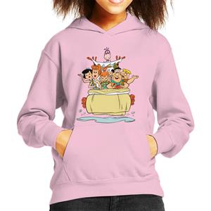 The Flintstones & Rubbles Roadtrip Kid's Hooded Sweatshirt