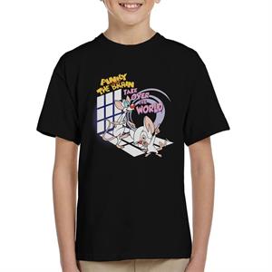 Animaniacs Pinky and The Brain Take Over The World Kid's T-Shirt