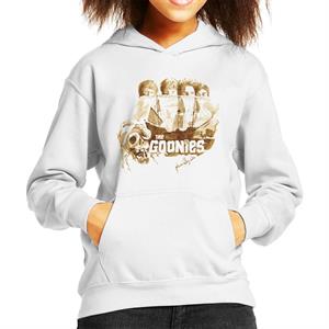 The Goonies Pirate Ship Montage Kid's Hooded Sweatshirt