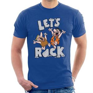 The Flintstones Fred & Barney Lets Rock Men's T-Shirt