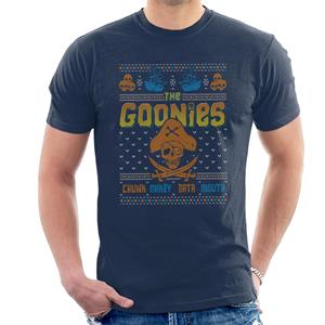 The Goonies Pirate Christmas Knit Pattern Men's T-Shirt