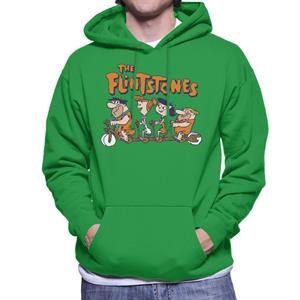 The Flintstones Tandem Bike Men's Hooded Sweatshirt