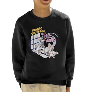 Animaniacs Pinky and The Brain Take Over The World Kid's Sweatshirt