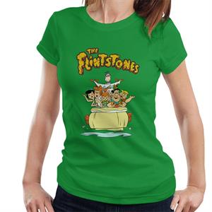 The Flintstones & Rubbles Cavemobile Trip Women's T-Shirt