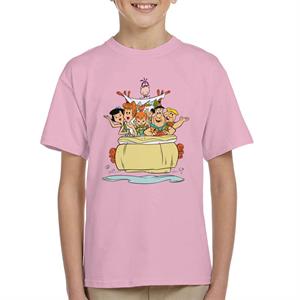 The Flintstones & Rubbles Roadtrip Kid's T-Shirt