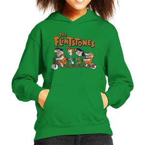 The Flintstones Tandem Bike Kid's Hooded Sweatshirt