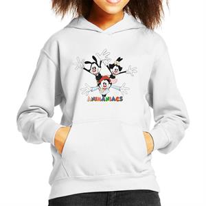 Animaniacs Logo Yakko Wakko And Dot Kid's Hooded Sweatshirt