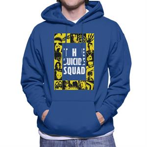 The Suicide Squad Yellow Tile Frame Men's Hooded Sweatshirt