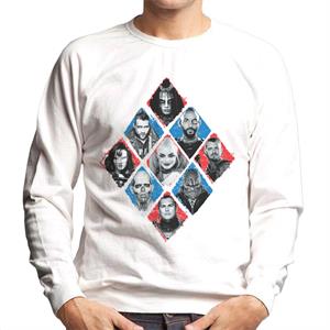 Suicide Squad Diamond Portraits Men's Sweatshirt