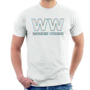 Wonder Woman 1984 WW Colour Text Men's T-Shirt