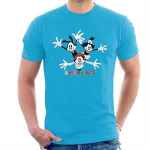 Animaniacs Logo Yakko Wakko And Dot Men's T-Shirt