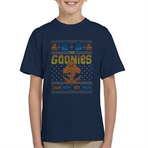 The Goonies Pirate Christmas Knit Pattern Kid's T-Shirt