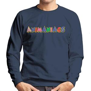 Animaniacs 90s Colour Text Logo Men's Sweatshirt