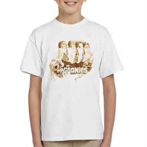 The Goonies Pirate Ship Montage Kid's T-Shirt