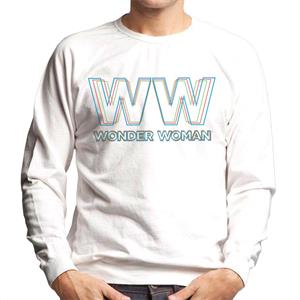 Wonder Woman 1984 WW Colour Text Men's Sweatshirt