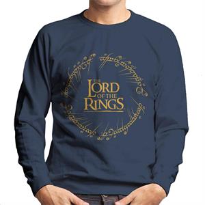 The Lord Of The Rings Logo Ring Inscription Men's Sweatshirt