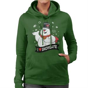 Frosty The Snowman I Love Snowdays Women's Hooded Sweatshirt