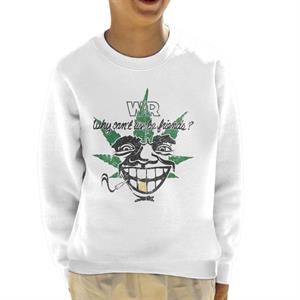 War Why Can't We Be Friends Leaf Cover Art Kid's Sweatshirt