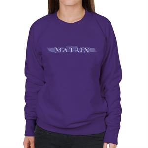 The Matrix Purple Logo Women's Sweatshirt
